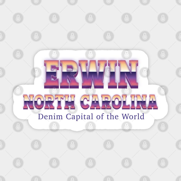 Erwin North Carolina Sticker by Easy On Me